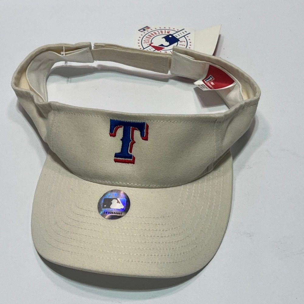 Twins Enterprise Texas Rangers Hat Adult OSFA Tan Visor New With Tags MLB